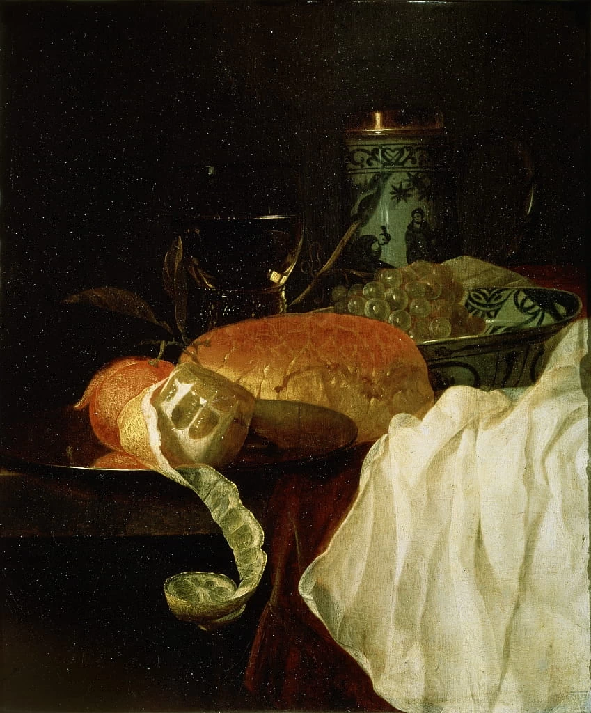 Frutta, pane e vino